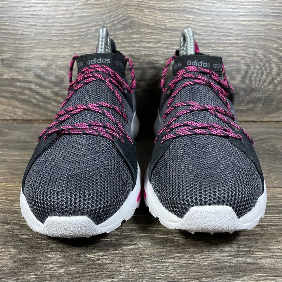 🚫SOLD! |•ADIDAS•| Quesa Black Gray Cloudfoam Marathon Running Shoes Size 7.5 - Picture 3 of 11